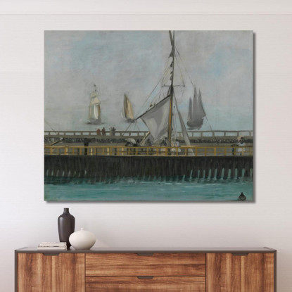 Il Molo Di Boulogne-Sur-Mer Édouard Manet emt124 quadro stampato su tela