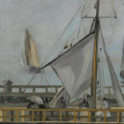 Il Molo Di Boulogne-Sur-Mer Édouard Manet emt124 quadro stampato su tela