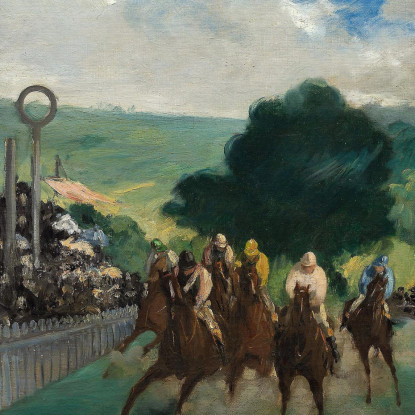 Le Gare Di Longchamp Édouard Manet emt132 quadro stampato su tela