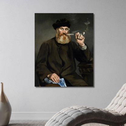 Il Fumatore Édouard Manet emt137 quadro stampato su tela