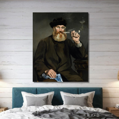 Il Fumatore Édouard Manet emt137 quadro stampato su tela