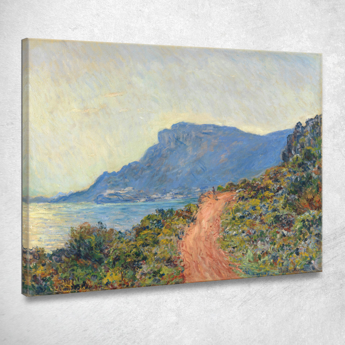 La Corniche Near Monaco Claude Monet mnt257 quadro stampato su tela La Corniche Near Monaco Claude Monet mnt257 quadro stampato su tela