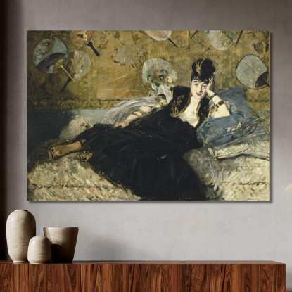 Donna Con Tifosi Édouard Manet emt148 quadro stampato su tela