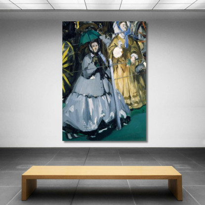 Donne Alle Corse Édouard Manet emt149 quadro stampato su tela
