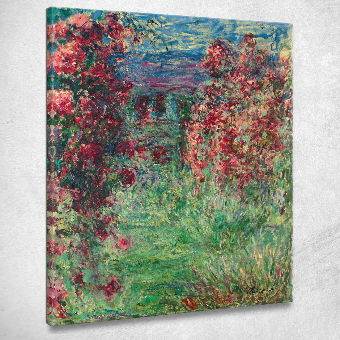 La Casa Delle Rose 2 Claude Monet mnt258 quadro stampato su tela La Casa Delle Rose 2 Claude Monet mnt258 quadro stampato su tela