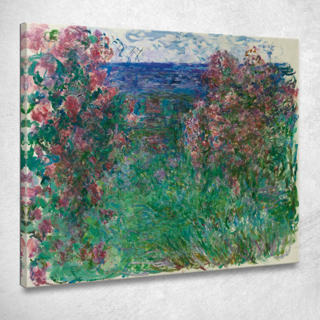 La Casa Delle Rose Claude Monet mnt259 quadro stampato su tela La Casa Delle Rose Claude Monet mnt259 quadro stampato su tela