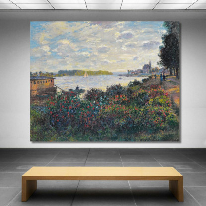 La Senna Ad Argenteuil Claude Monet mnt261 quadro stampato su tela