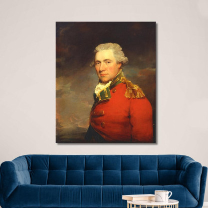 Ein Unbekannter Britischer Offizier, Wahrscheinlich Vom 11. North Devonshire Regiment Of Foot John Hoppner drucken auf leinwand