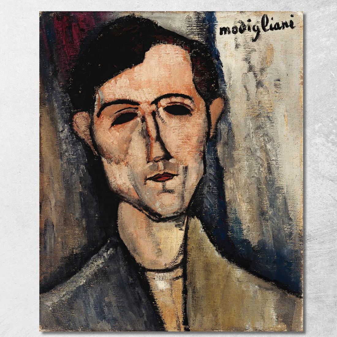 Un Uomo Amedeo Modigliani amd5 quadro stampato su tela