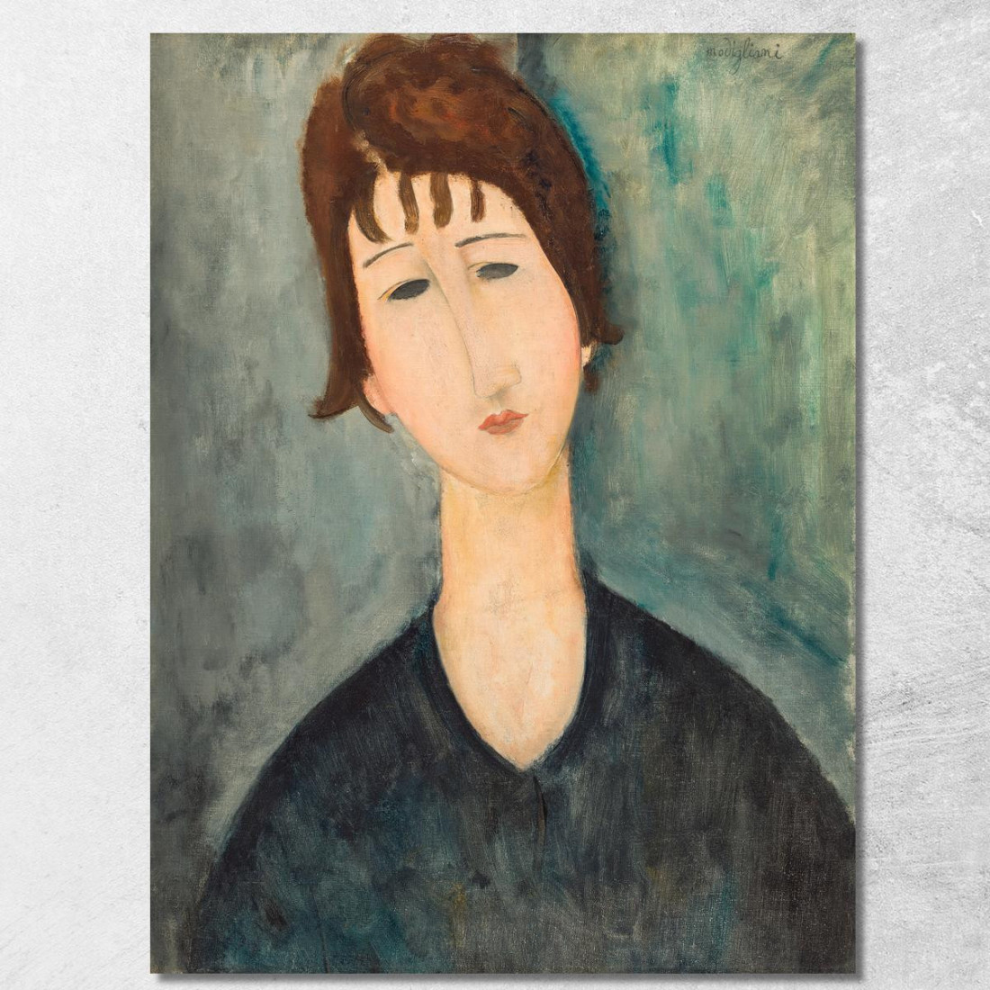 Una Donna Amedeo Modigliani amd6 quadro stampato su tela Una Donna Amedeo Modigliani amd6 quadro stampato su tela