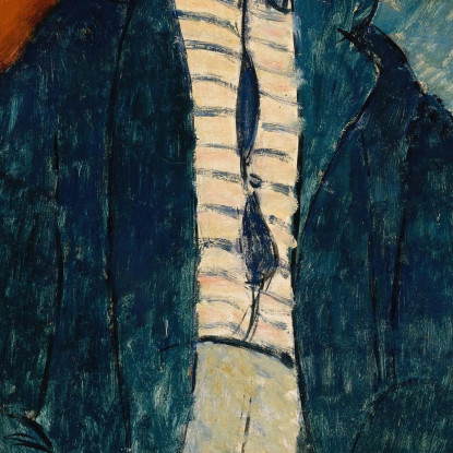 Ragazzo Con Un Maglione A Righe Amedeo Modigliani amd8 quadro stampato su tela