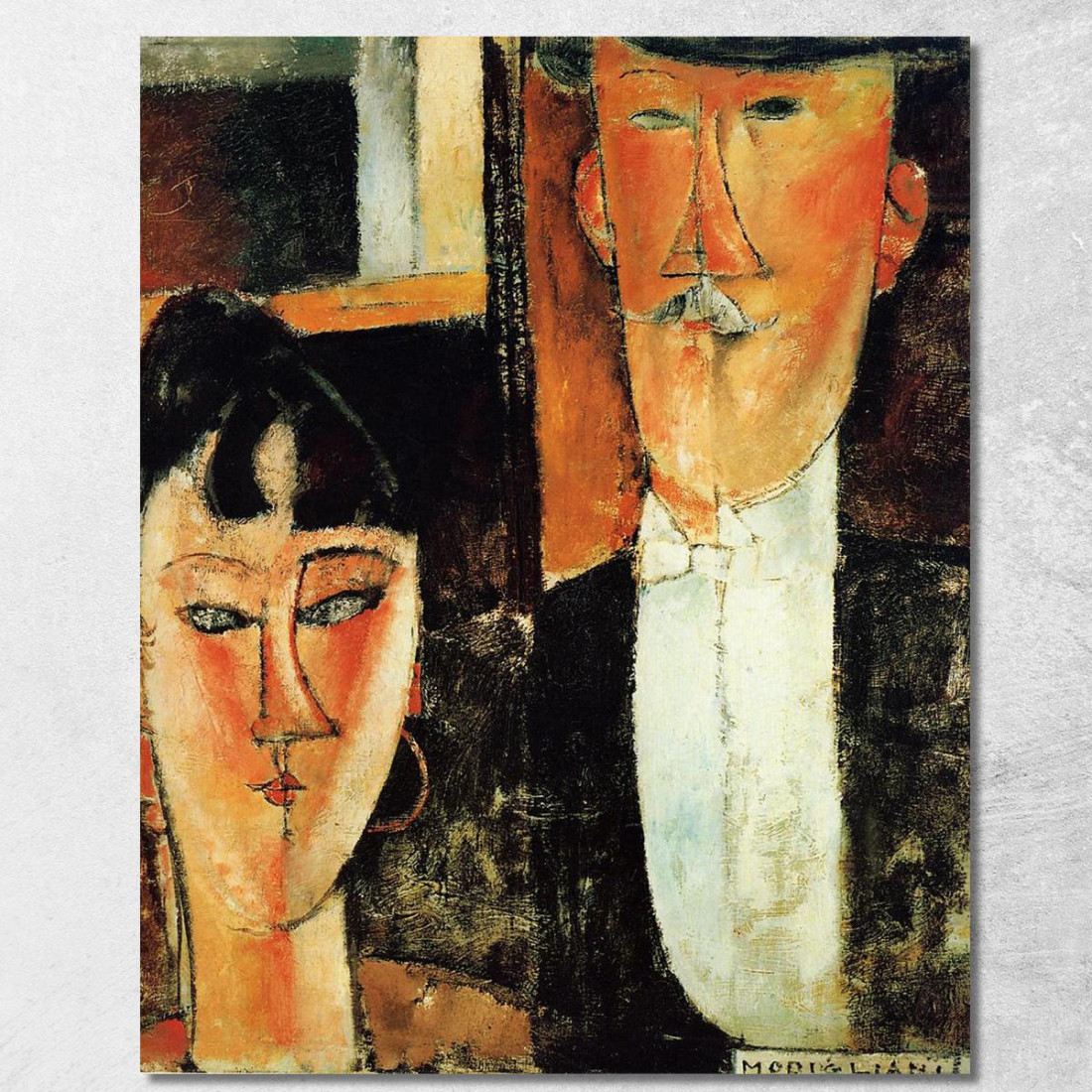 Sposa E Sposo Amedeo Modigliani amd10 quadro stampato su tela