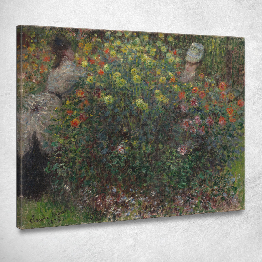 Signore In Fiori Claude Monet mnt264 quadro stampato su tela Signore In Fiori Claude Monet mnt264 quadro stampato su tela