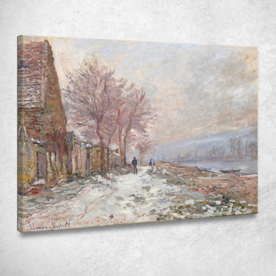 Lavacourt In Inverno Claude Monet mnt265 quadro stampato su tela Lavacourt In Inverno Claude Monet mnt265 quadro stampato su tela