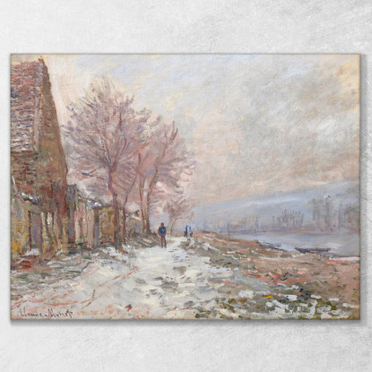 Lavacourt In Inverno Claude Monet mnt265 quadro stampato su tela