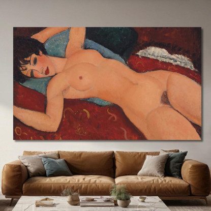 Nudo Sdraiato Amedeo Modigliani amd42 quadro stampato su tela