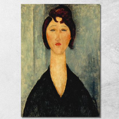 Ritratto Di Una Giovane Donna Amedeo Modigliani amd50 quadro stampato su tela