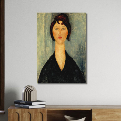 Ritratto Di Una Giovane Donna Amedeo Modigliani amd50 quadro stampato su tela