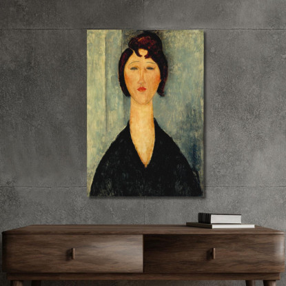 Ritratto Di Una Giovane Donna Amedeo Modigliani amd50 quadro stampato su tela