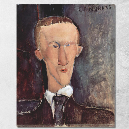 Ritratto Di Blaise Cendrars Amedeo Modigliani amd52 quadro stampato su tela