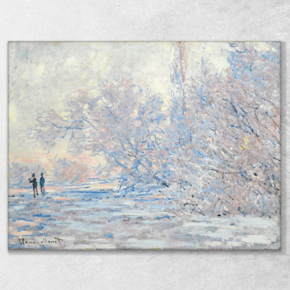 Gelo A Giverny Claude Monet mnt269 quadro stampato su tela