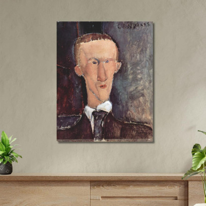 Ritratto Di Blaise Cendrars Amedeo Modigliani amd52 quadro stampato su tela