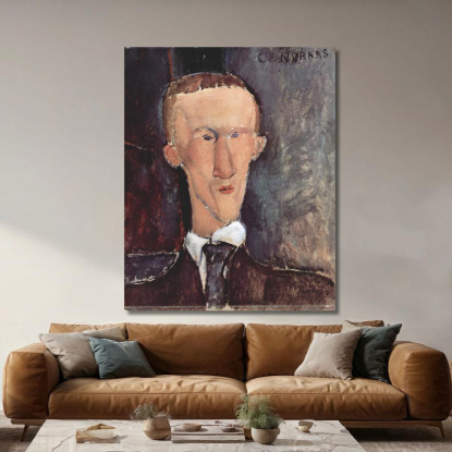 Ritratto Di Blaise Cendrars Amedeo Modigliani amd52 quadro stampato su tela