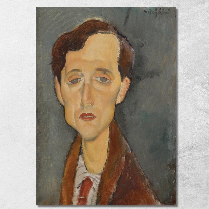 Ritratto Di Frans Hellens Amedeo Modigliani amd53 quadro stampato su tela