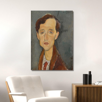 Ritratto Di Frans Hellens Amedeo Modigliani amd53 quadro stampato su tela