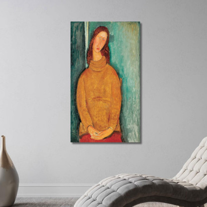 Ritratto Di Jeanne Hébuterne Amedeo Modigliani amd57 quadro stampato su tela