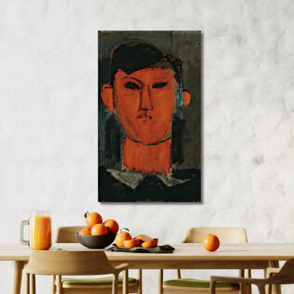 Ritratto Di Pablo Picasso Amedeo Modigliani amd62 quadro stampato su tela