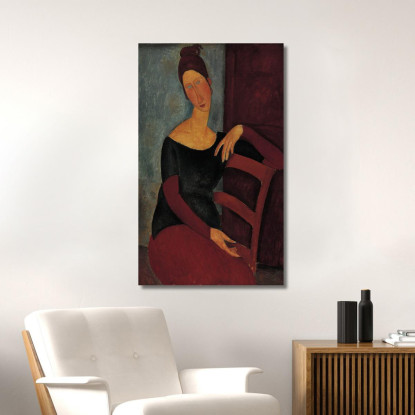 Ritratto Della Moglie Dell'Artista Jeanne Hébuterne Amedeo Modigliani amd65 quadro stampato su tela