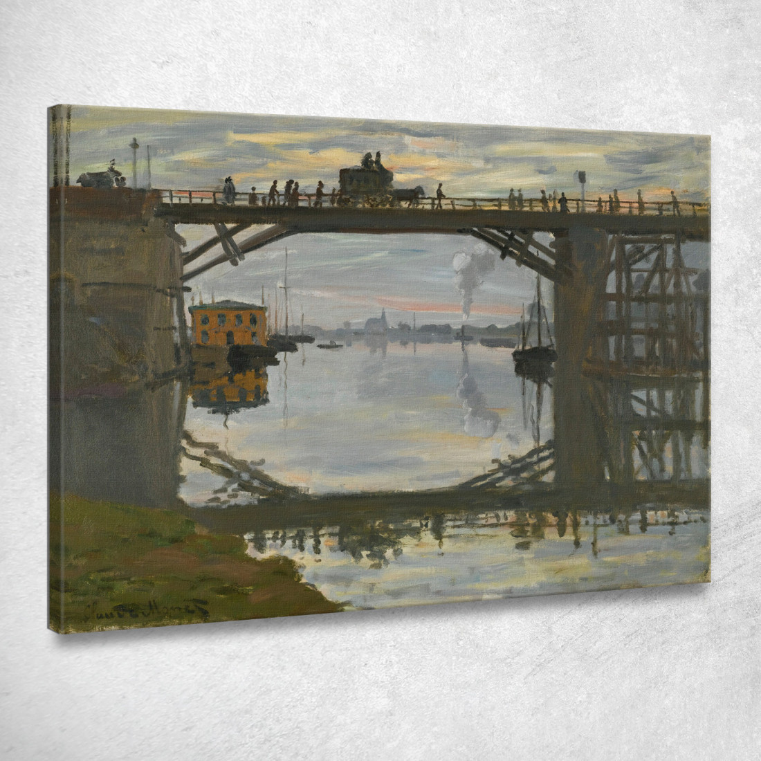 Il Ponte Di Legno Claude Monet mnt271 quadro stampato su tela Il Ponte Di Legno Claude Monet mnt271 quadro stampato su tela