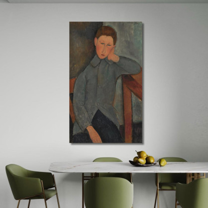 Il Ragazzo Amedeo Modigliani amd70 quadro stampato su tela