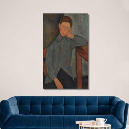 Il Ragazzo Amedeo Modigliani amd70 quadro stampato su tela