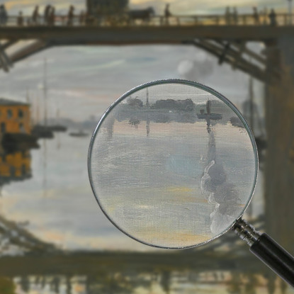 Il Ponte Di Legno Claude Monet mnt271 quadro stampato su tela