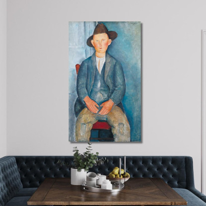 Il Piccolo Contadino Amedeo Modigliani amd72 quadro stampato su tela