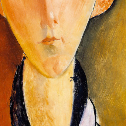 Giovane Con Un Berretto Amedeo Modigliani amd76 quadro stampato su tela