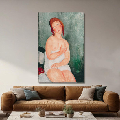 Giovane Donna In Una Camicia Amedeo Modigliani amd77 quadro stampato su tela