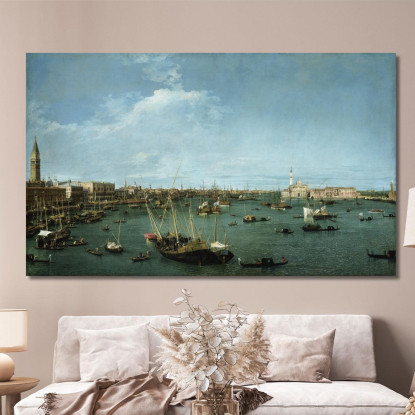 Bacino Di San Marco Venice  Canaletto cnl7 quadro stampato su tela