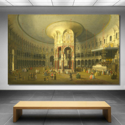 Interno Della Rotonda A Ranelagh Canaletto cnl13 quadro stampato su tela