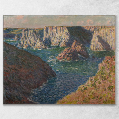 Le Rocce Di Belle-Ile Claude Monet mnt274 quadro stampato su tela