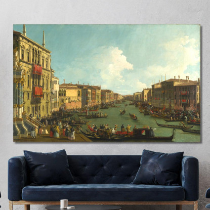 Una Regata Sul Canal Grande Canaletto cnl15 quadro stampato su tela