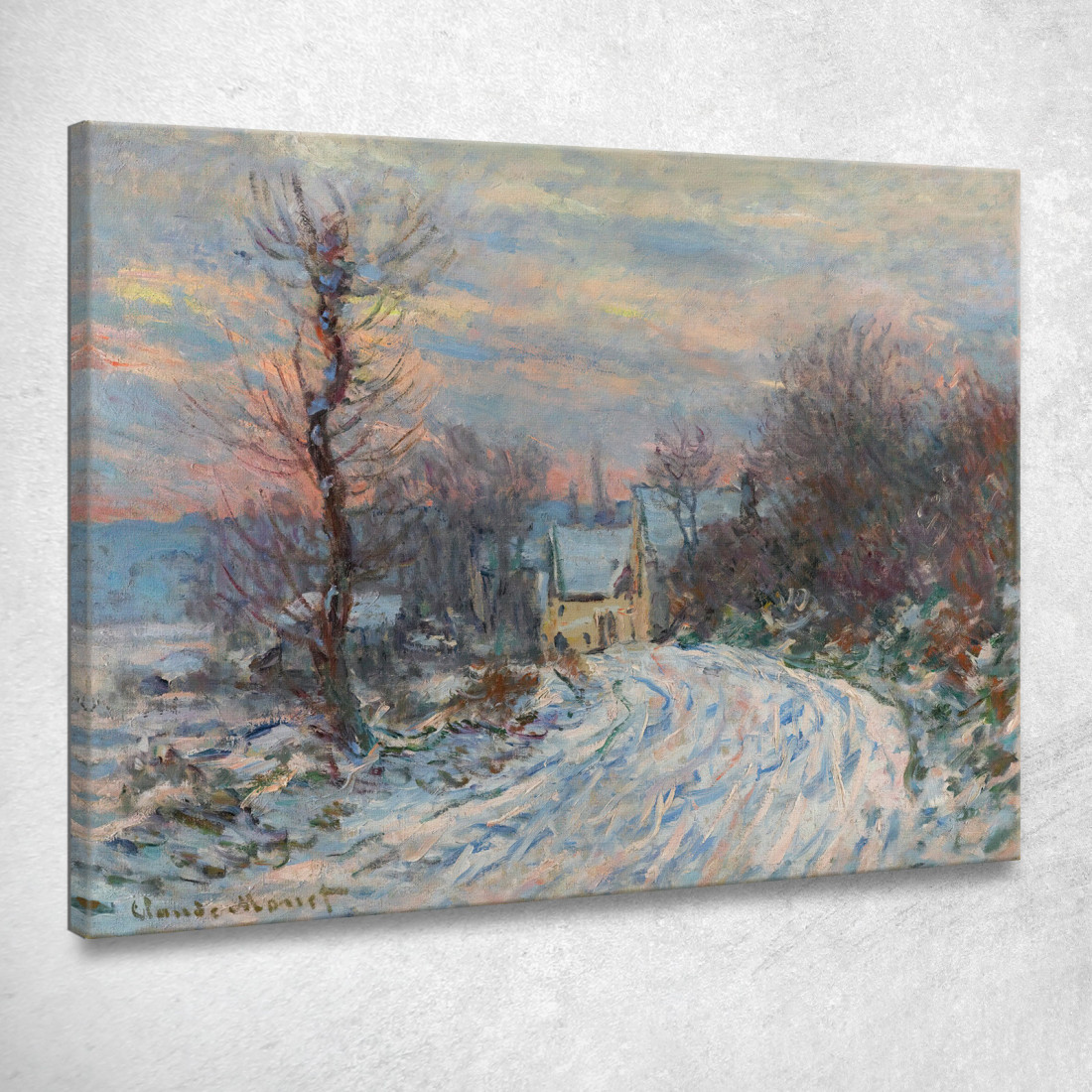 Ingresso A Giverny In Inverno Claude Monet mnt275 quadro stampato su tela