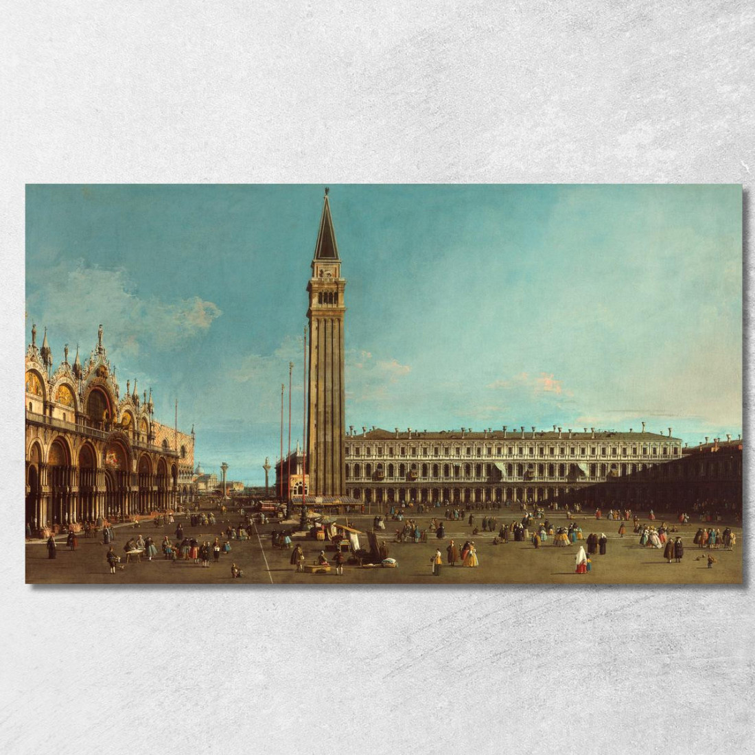 The Piazza San Marco Venice Canaletto cnl21 quadro stampato su tela The Piazza San Marco Venice Canaletto cnl21 quadro stampato su tela