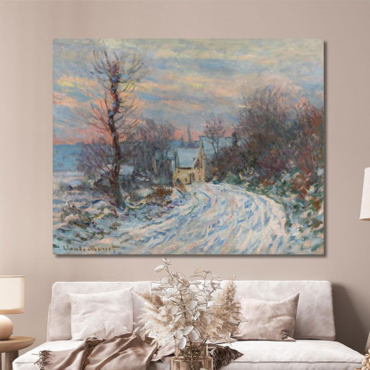 Ingresso A Giverny In Inverno Claude Monet mnt275 quadro stampato su tela