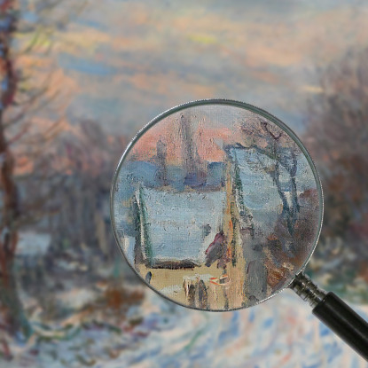 Ingresso A Giverny In Inverno Claude Monet mnt275 quadro stampato su tela
