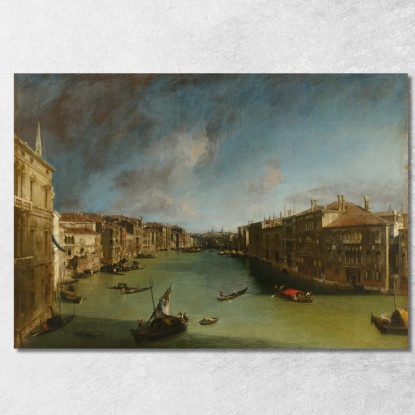 Canal Grande Da Palazzo Balbi Verso Rialto Canaletto cnl29 quadro stampato su tela