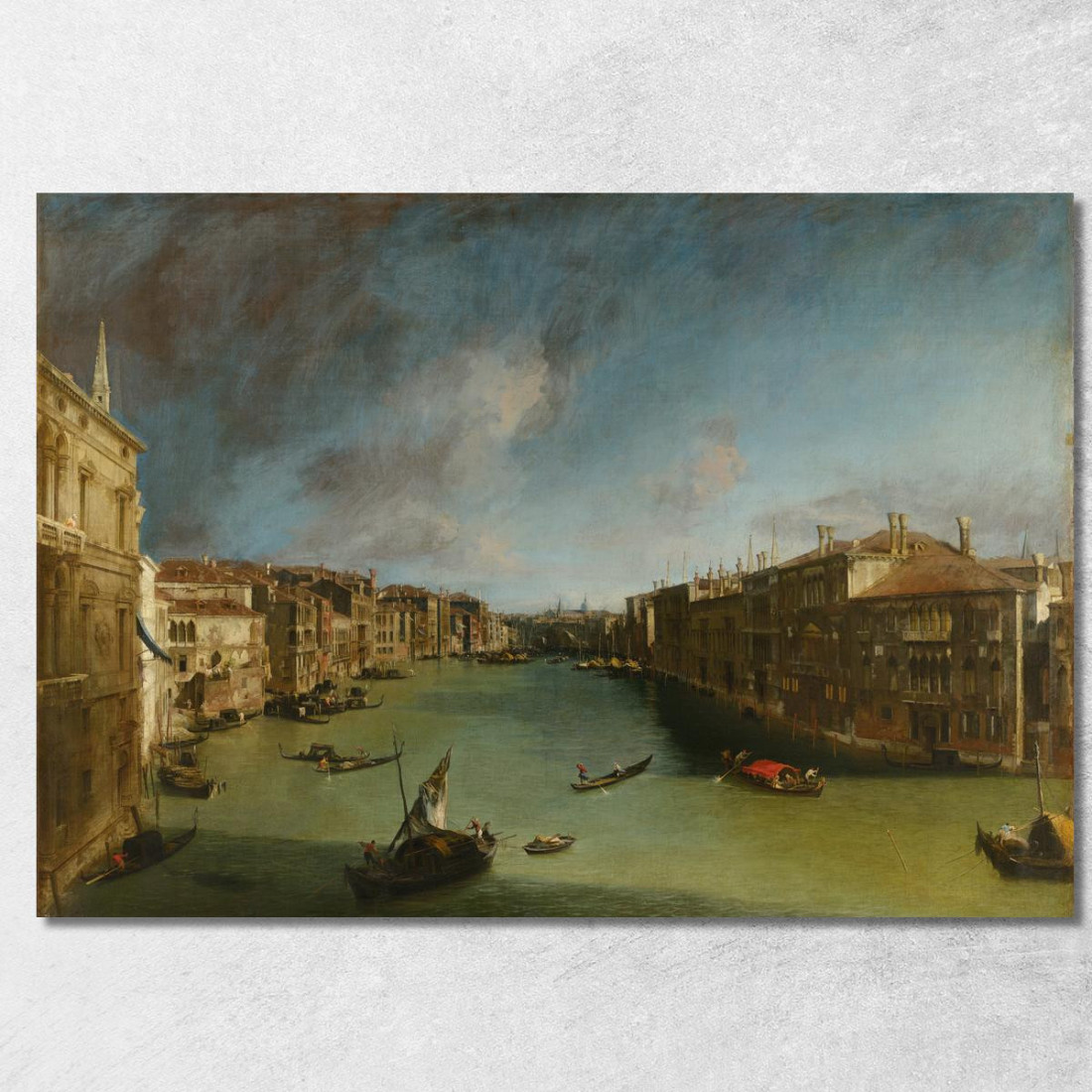 Canal Grande Da Palazzo Balbi Verso Rialto Canaletto cnl29 quadro stampato su tela Canal Grande Da Palazzo Balbi Verso Rialto Canaletto cnl29 quadro stampato su tela