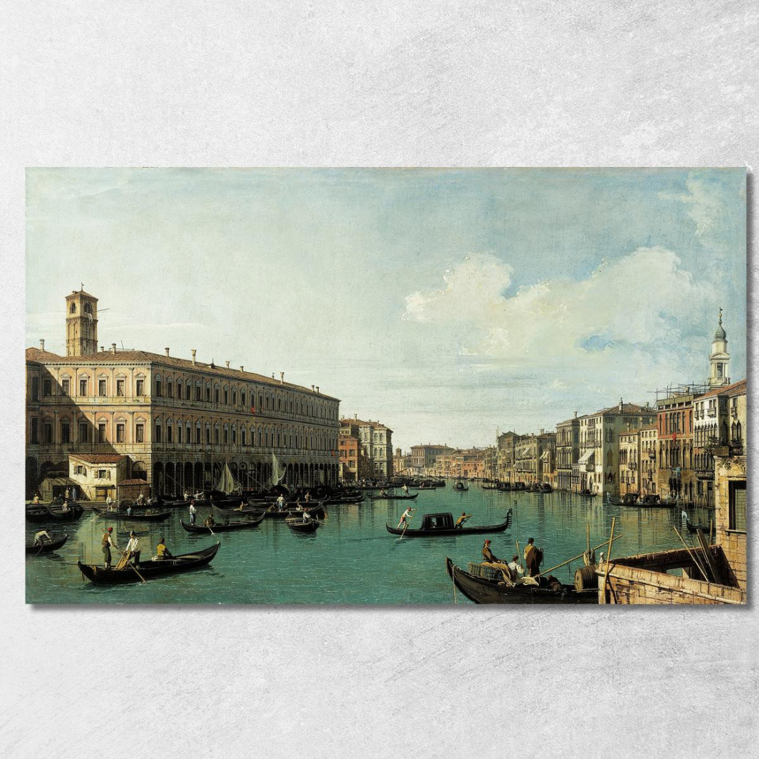 Il Canal Grande Visto Dal Ponte Di Rialto Canaletto cnl30 quadro stampato su tela Il Canal Grande Visto Dal Ponte Di Rialto Canaletto cnl30 quadro stampato su tela